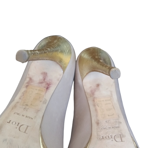 Authentic. Christian Dior Lolita Peep Toe Pumps Euro 39 US 9 - Picture 8 of 16